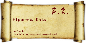 Pipernea Kata névjegykártya